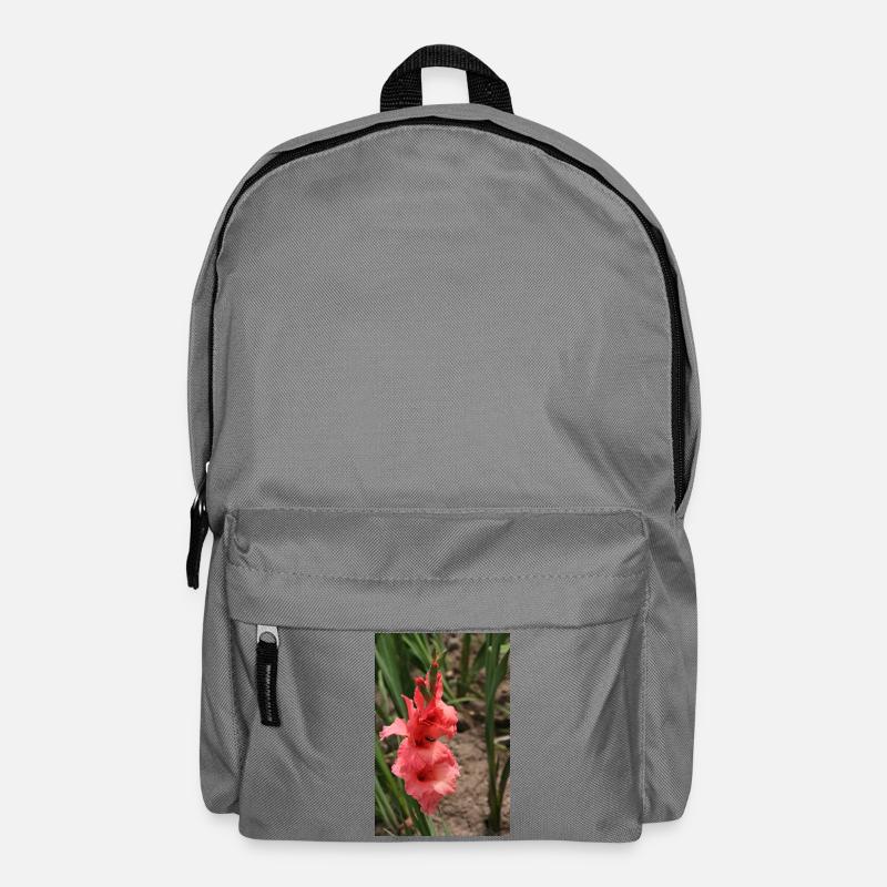 Gladiole – Stärke in Blüte - Rucksack - Mittelgrau