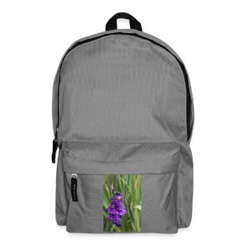 Glaïeul – amidon en fleurs - Sac à dos - gris éléphant - Devant