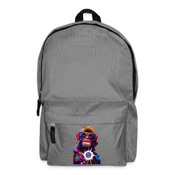 Du rockst meine Welt - Rucksack - Mittelgrau - Vorne