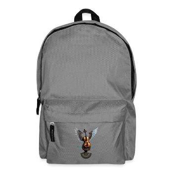 Wunderbar elegante Geige mit Flügeln. - Rucksack - Mittelgrau - Vorne