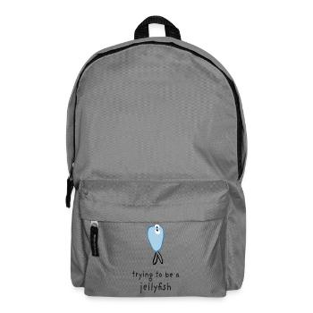 trying to be a jellyfish lustige tiere - Rucksack - Mittelgrau - Vorne