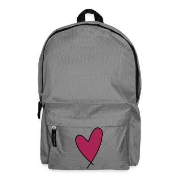 Cœur - Sac à dos - gris éléphant - Devant