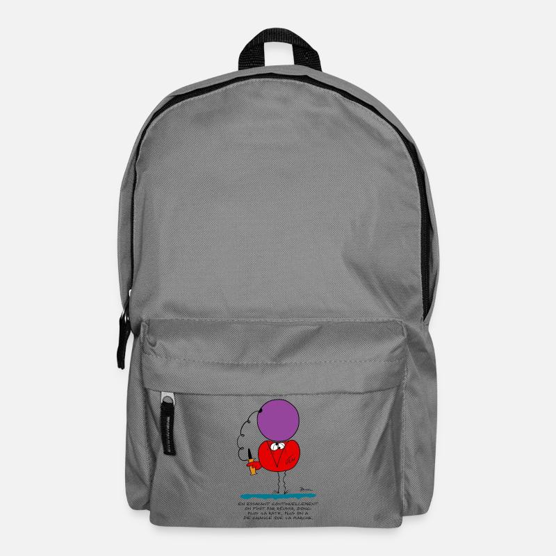 Indem wir ständig versuchen, ... - Rucksack - Mittelgrau
