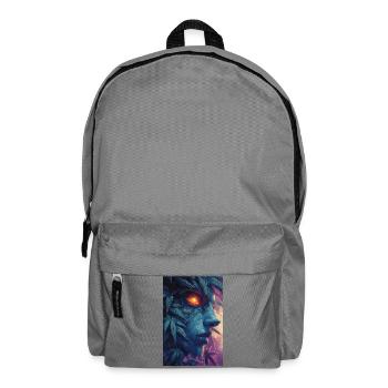 Leaf Face with Fire Eye - Backpack - elephant grey - Front