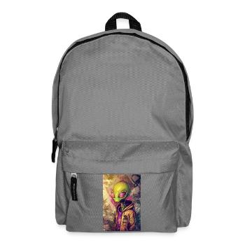 Alien Street Style Pullover Hoodie - Backpack - elephant grey - Front