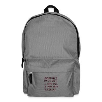 Husband's to-do list - Backpack - elephant grey - Front