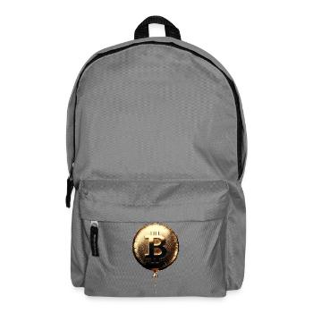 Bitcoin Gold Foil Ballon Party Rallye Cadeau - Sac à dos - gris éléphant - Devant