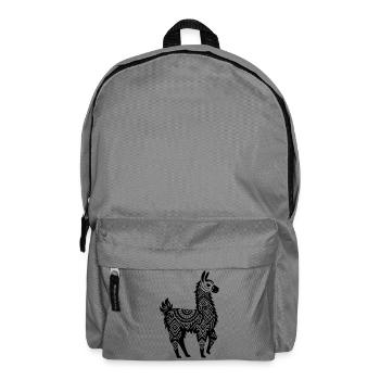 Lama tribal - Sac à dos - gris éléphant - Devant