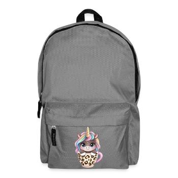 Unicorn in the cup - 🦄 - Backpack - elephant grey - Front