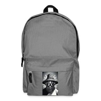 The Watchful Hound - Backpack - elephant grey - Front