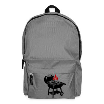 Griller une flamme de bifteck - Sac à dos - gris éléphant - Devant