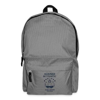 Balanced and Chaotic Meditation Design - Backpack - elephant grey - Front
