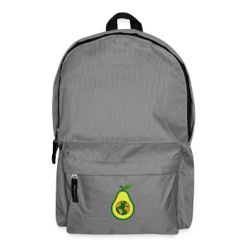 Avocado Love – Healthy & Happy - Backpack - elephant grey - Front