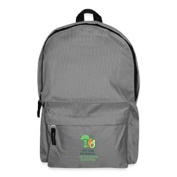 "Ich esse Pflanzen, um Pflanzen zu retten" - Rucksack - Mittelgrau - Vorne