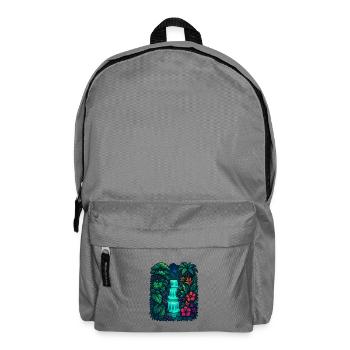 Tropical Waterfall - Backpack - elephant grey - Front