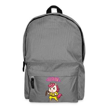 LEECORNE - Kawaii Unicorn Humor - Backpack - elephant grey - Front