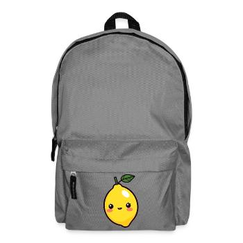 Zitrone - Rucksack - Mittelgrau - Vorne