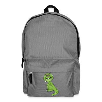 Blumendino - Rucksack - Mittelgrau - Vorne