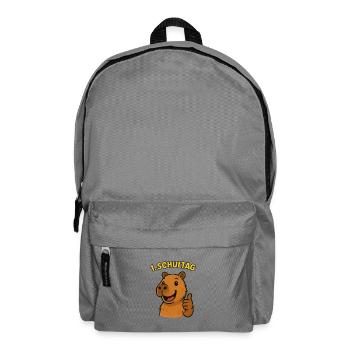 Capybara 1. Schultag | Einschulung Kinder Design - Rucksack - Mittelgrau - Vorne