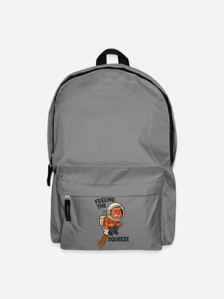 WC Stuhlgang Toilette Witzig Astronaut Kinder - Rucksack - Mittelgrau
