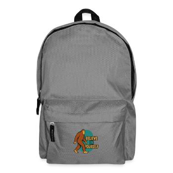 Inspirational Call for Self-Confidence and Faith - Backpack - elephant grey - Front