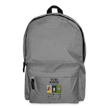 Inner Void: Collage Light Flower - Backpack - elephant grey - Front
