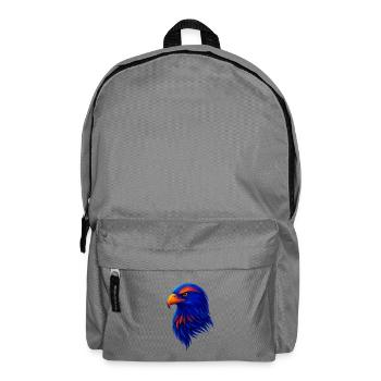 Colored eagle in neon style - Backpack - elephant grey - Front