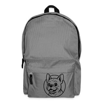 French Bulldog - Backpack - elephant grey - Front