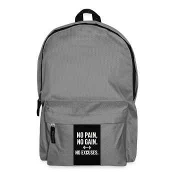 Motivationsspruch Fitness Workout - Rucksack - Mittelgrau - Vorne