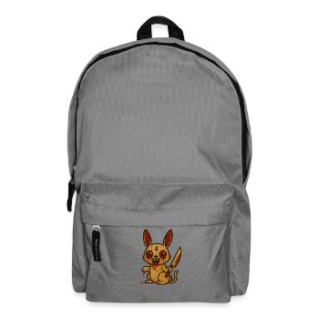 Bloody Rabbit Illustration - Backpack - elephant grey - Front