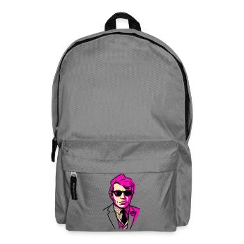 Pop art portrait with sunglasses - Backpack - elephant grey - Front
