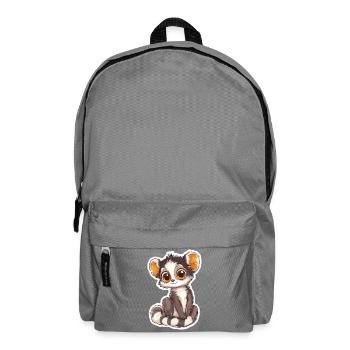 lémurien - Sac à dos - gris éléphant - Devant