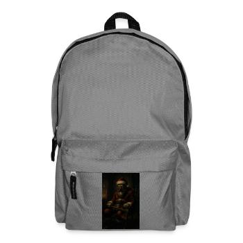 Dark Santa Claus with Axe - Backpack - elephant grey - Front