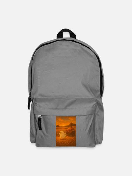Halloween Geist im Herbst - Rucksack - Mittelgrau