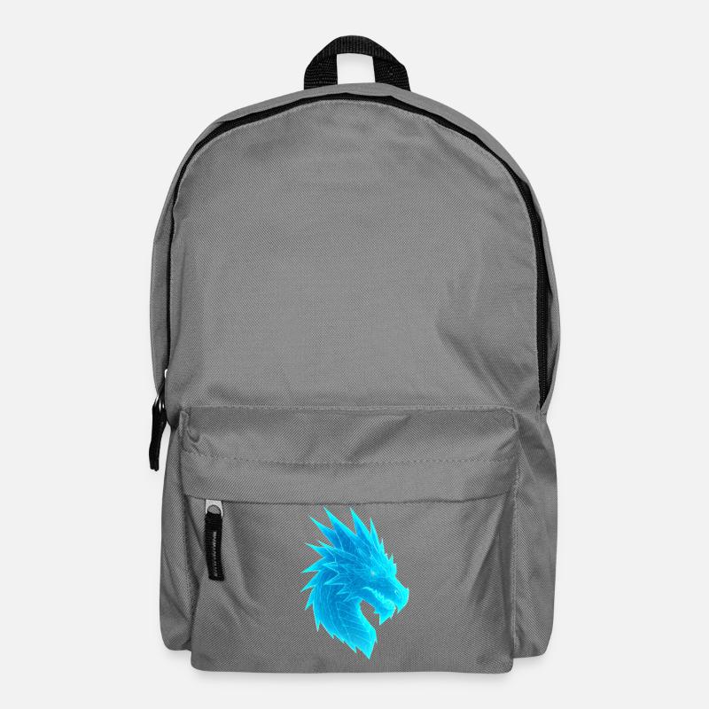 Elektrischer Drachenkopf - Rucksack - Mittelgrau