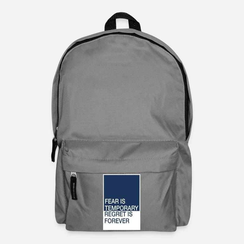 Fear passes, remorse remains - Backpack - elephant grey