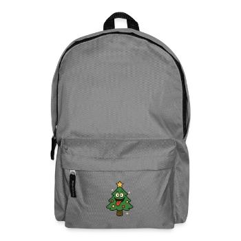 Funny Christmas tree with tongue - Backpack - elephant grey - Front