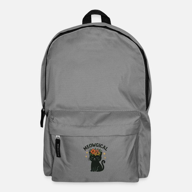 Magisch Süßes Katzen Design - Meowgical - Rucksack - Mittelgrau