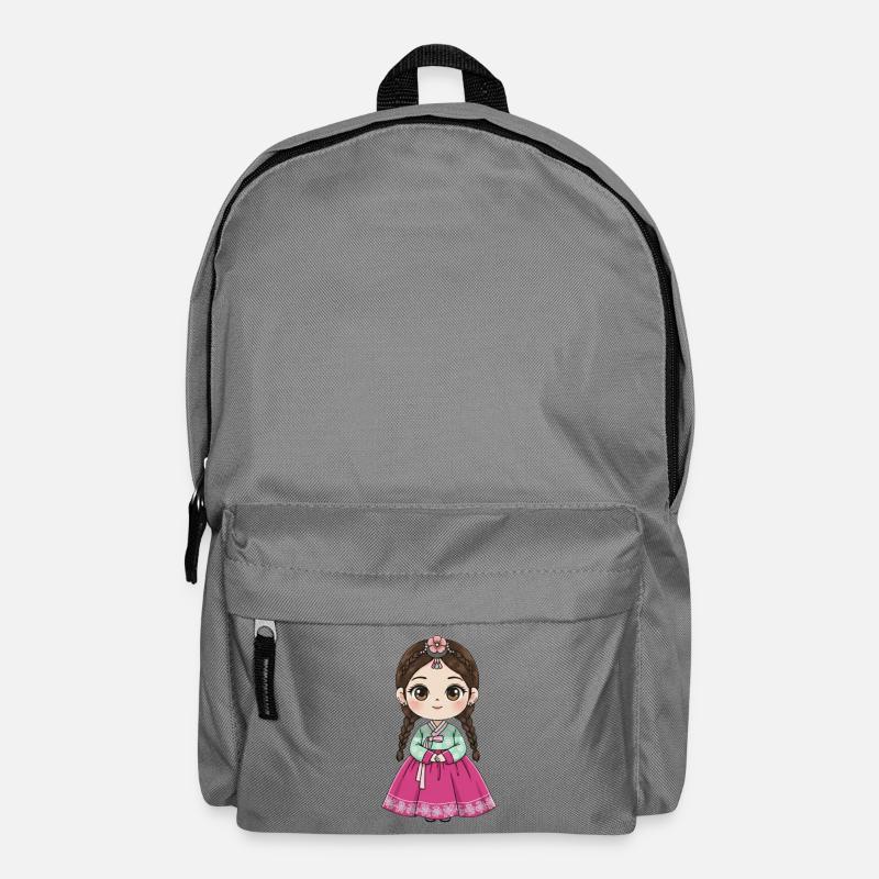 Chibi Hanbok Süßigkeiten-Traum Chaewon - Rucksack - Mittelgrau