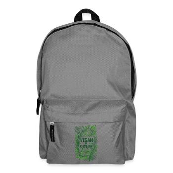 Vegan Future Green Tech Vision - Backpack - elephant grey - Front