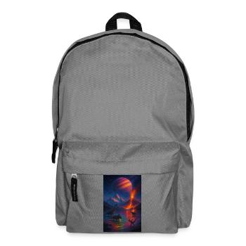 Dinosaur Volcano Fantasy Universe - Backpack - elephant grey - Front