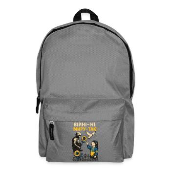 Nein zum Krieg, Ja zum Frieden - Sac à dos - gris éléphant - Devant
