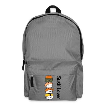 Sushi Lover – Turm der Niedlichkeit - Rucksack - Mittelgrau - Vorne