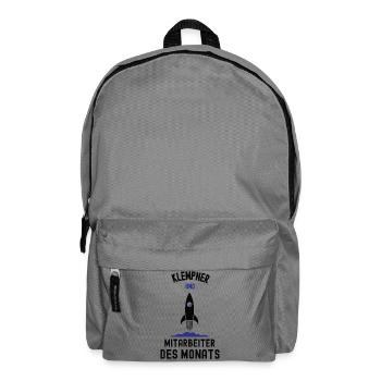 Employee of the Month Plumber Installer - Backpack - elephant grey - Front