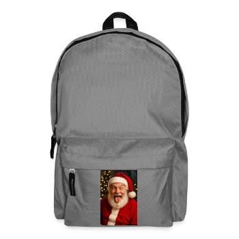 Merry Christmas - Crazy Santa Claus - Backpack - elephant grey - Front