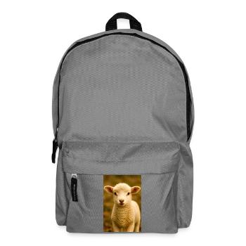 Tiere, Lämmer - Rucksack - Mittelgrau - Vorne