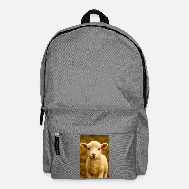 Tiere, Lämmer - Rucksack - Mittelgrau