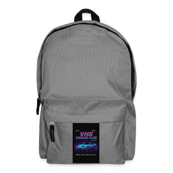 VHS Garage Club Neon Car 90s - Backpack - elephant grey - Front