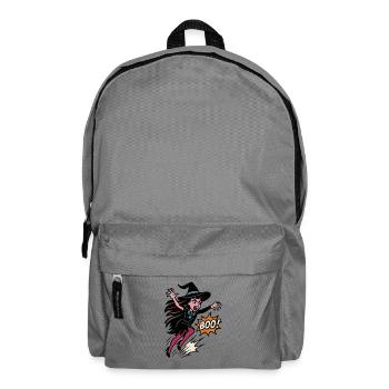 Witch heroine in the jump Boo - Backpack - elephant grey - Front