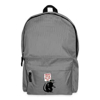Freude in allem was du tust - Rucksack - Mittelgrau - Vorne